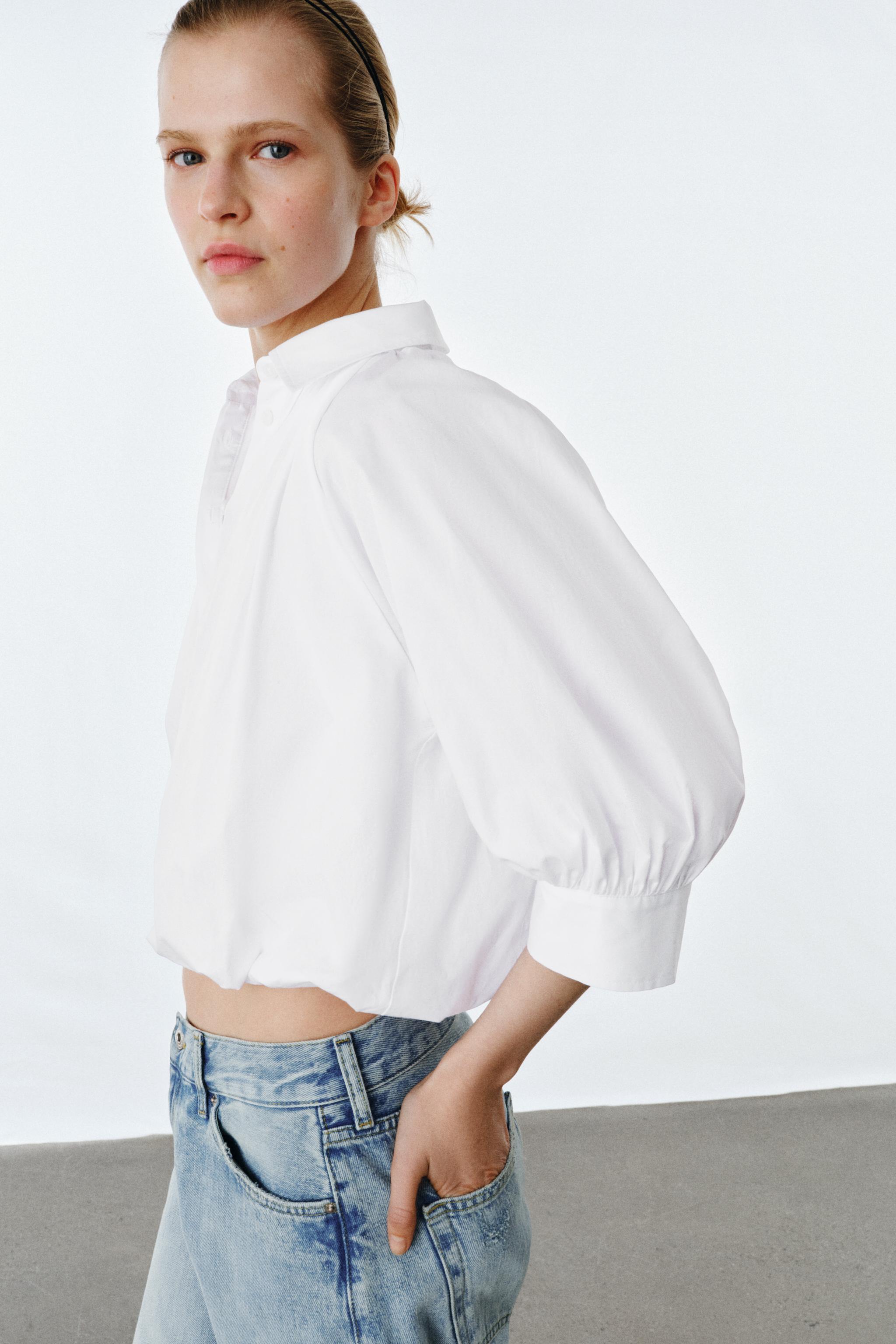 CHEMISE À MANCHES BOUFFANTES ZW COLLECTION